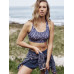 Спортивный Топ ROXY Со Средним Уровнем Поддержки Back To You Mood Indigo Tropical Спортивный Топ ROXY Со Средним Уровнем Поддержки Back To You Mood Indigo Tropical