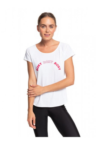 Женская Спортивная Футболка ROXY Keep Training Bright White